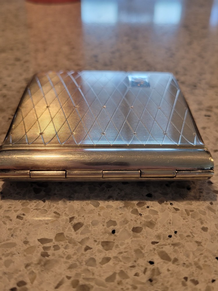 Vintage ALPACCA Silver Cigarette Case