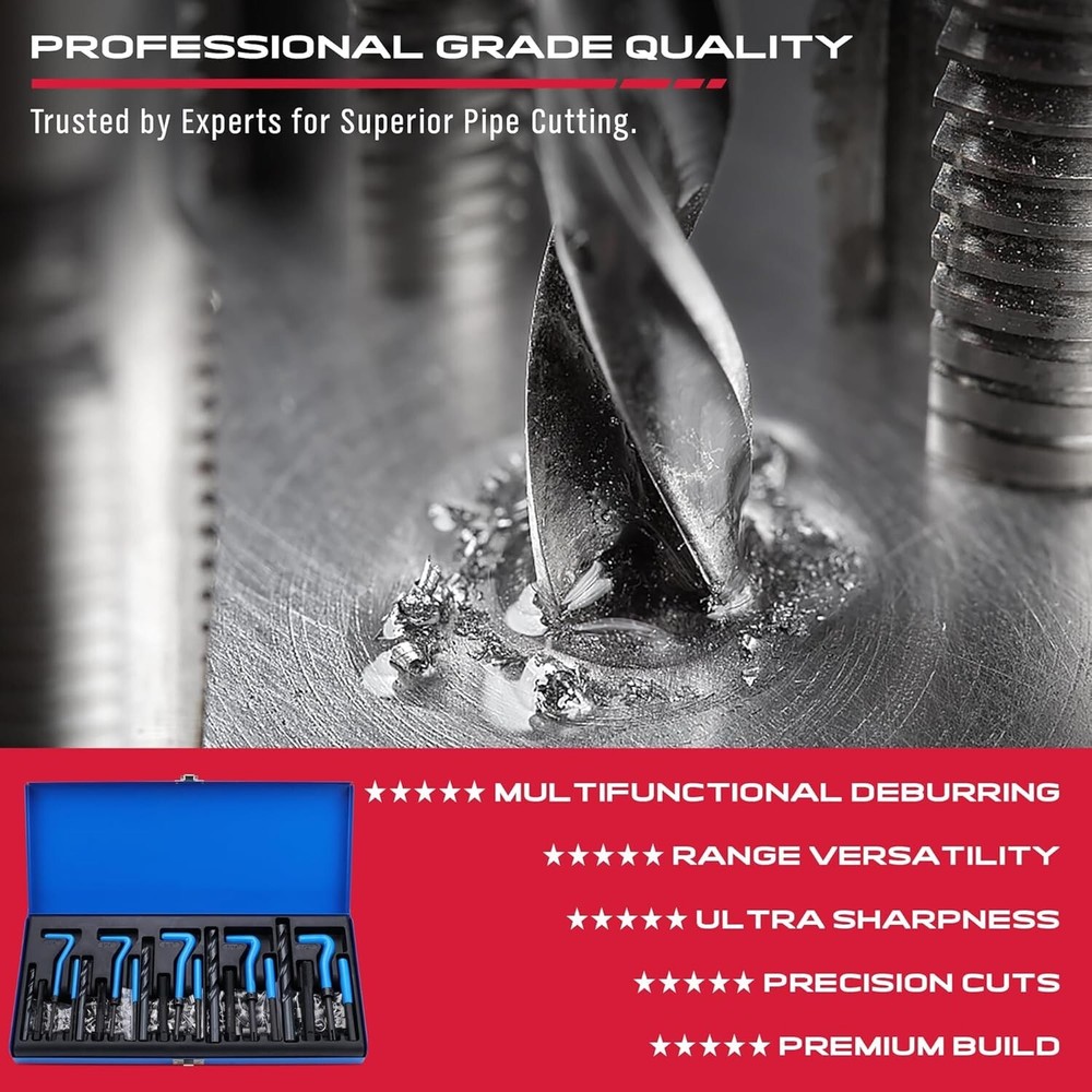 SAE Thread Repair Helicoil Kit 131PC Metal, Engine, Pipe Rethreading Tools