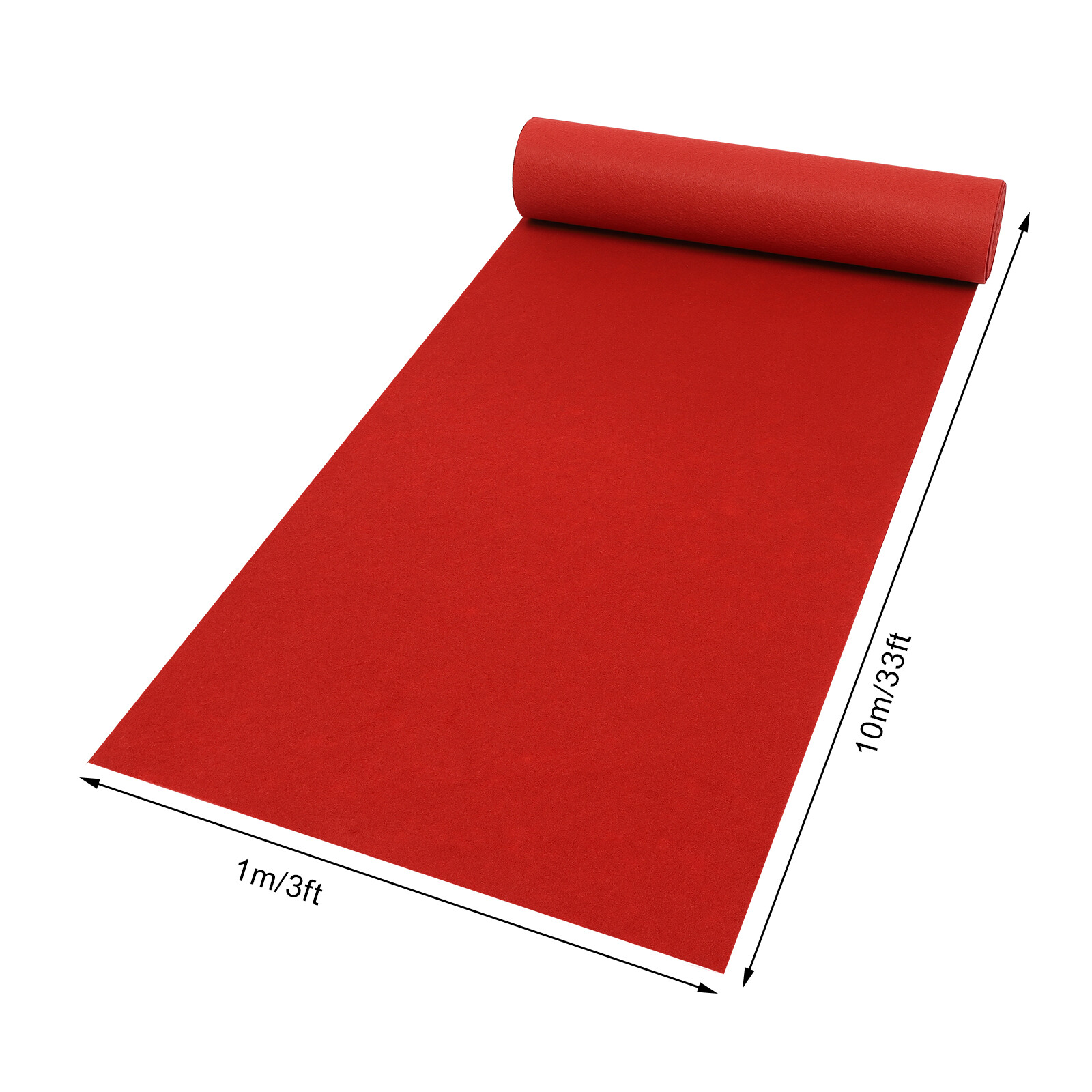 360gsm Red Carpet Runner for Party Runway Aisle for Wedding Banquets Prom Decor
