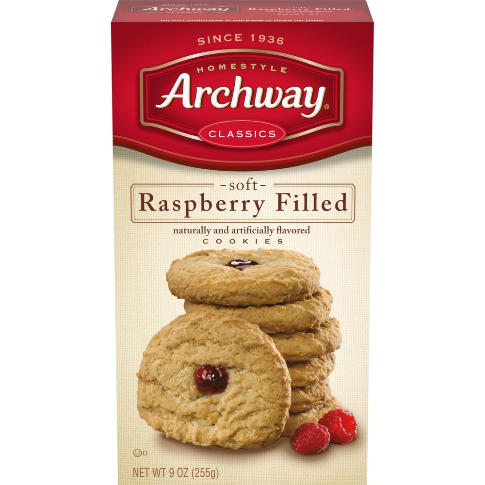 Cookies, Raspberry Filled, 9 Oz