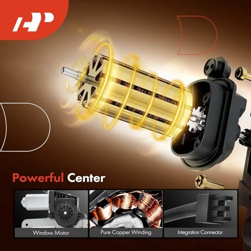 Power Window Regulator with Motor Compatible with Front Passenger Side