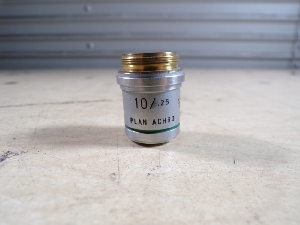10X AO PLAN ACHRO OBJECTIVE CAT 1019 MICROSCOPE AMERICAN OPTICAL 10/.25