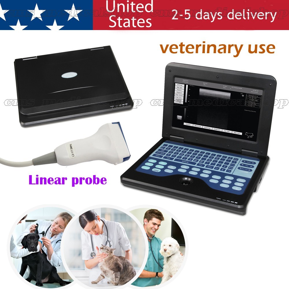 Contec B-Ultrasound Diagnostic System CMS600P2-VET with Linear Probe