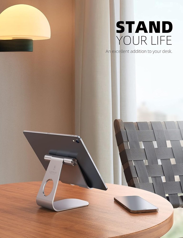 Light Gray Stand 4-13 Tablet Silver