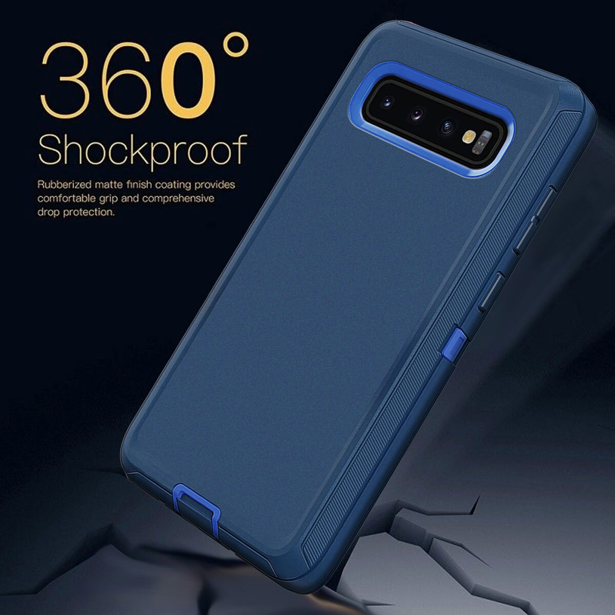 For Samsung Galaxy S10 Plus/S10e/S10 Heavy Duty Phone Case Shockproof Hard Cover