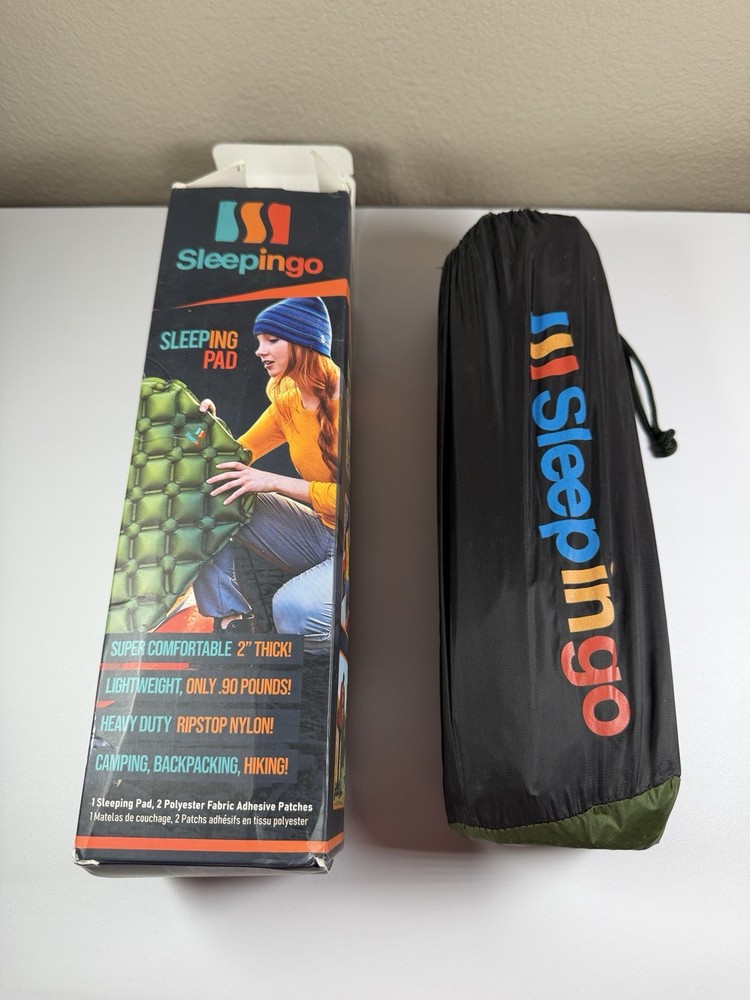 Sleepingo Camping Sleeping Pad Ultralight Green Open Box