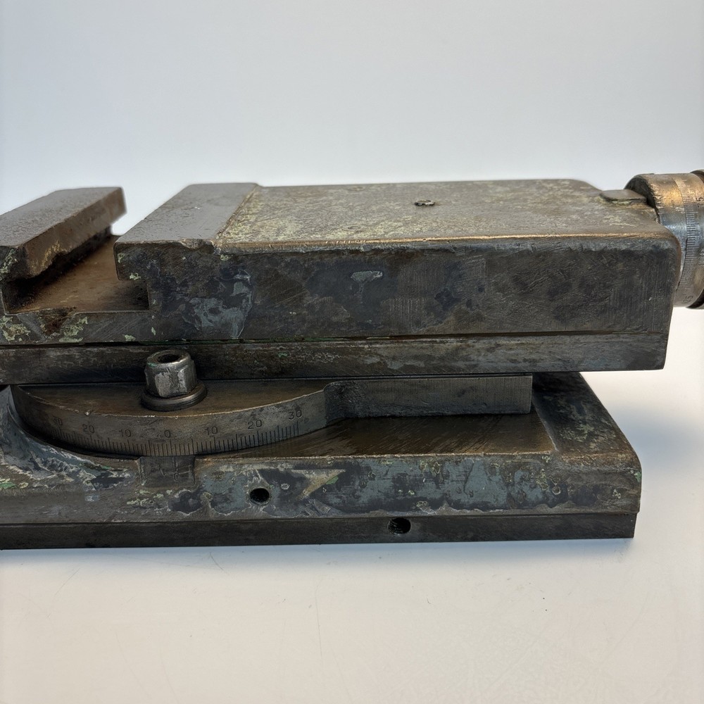 Vintage Precision Compound Slide Table Milling Drill Press Fixture