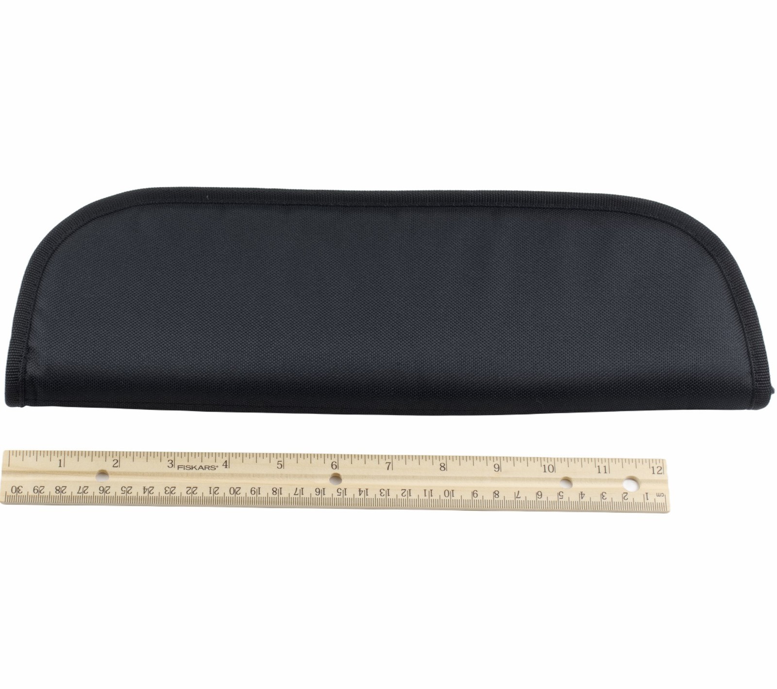 13.5" Zippered Knife Carrying Storage Vinyl Case Pouch Pack Black Cordura