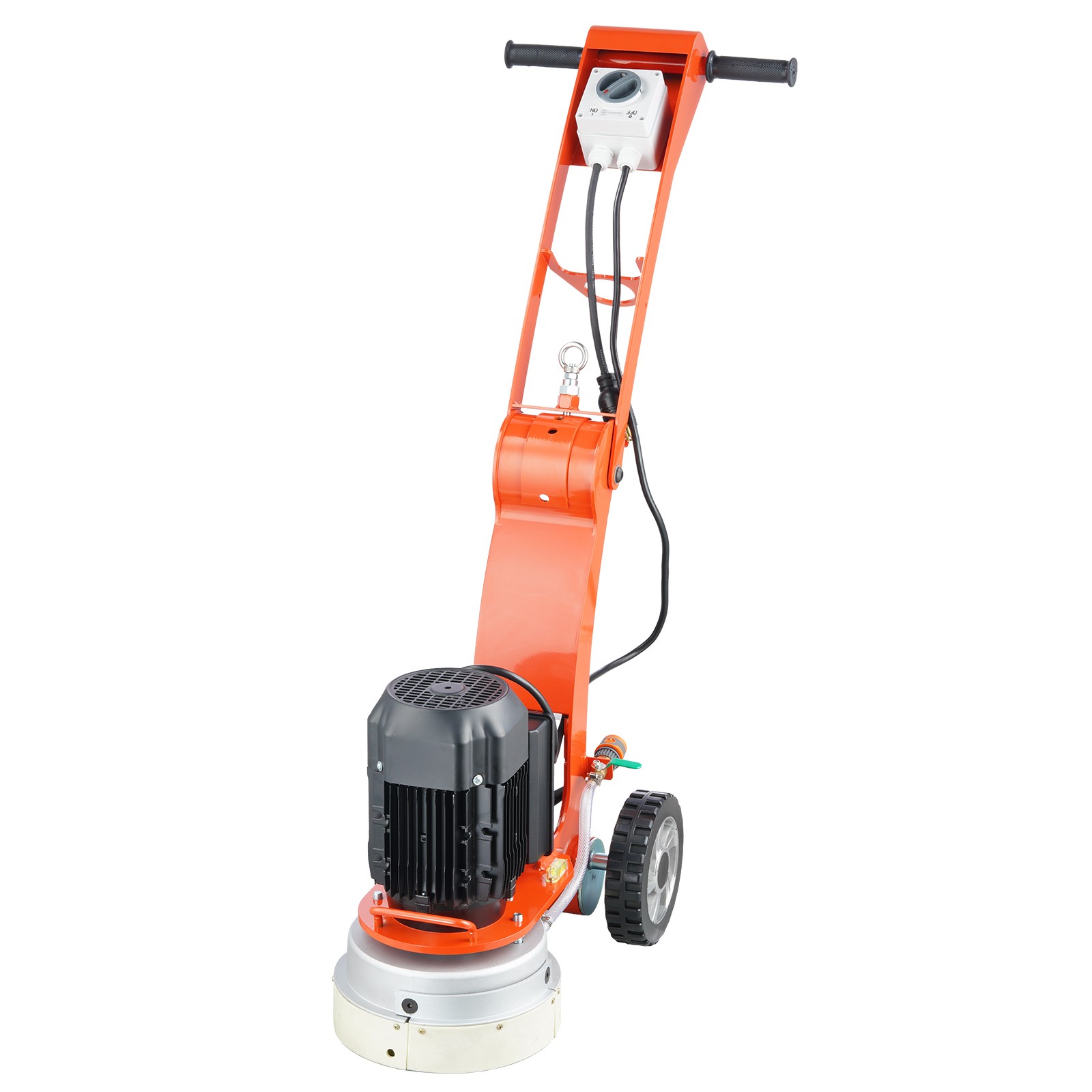 Concrete Floor Grinder 10" Walk-Behind Polisher 1.7HP Adjustable Machine