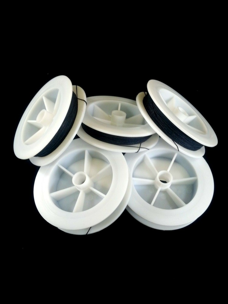 (1) Solid Black Genuine Irish Linen Single Pool Billiard Cue Wrap Spool