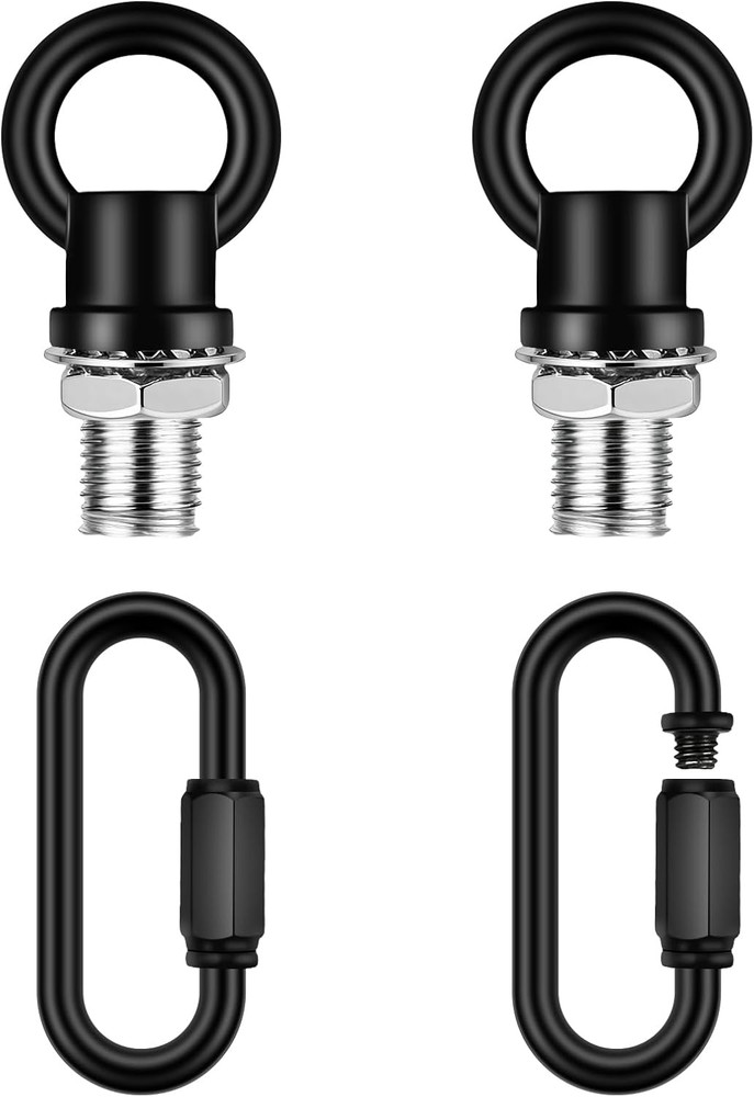 2 Pack Chandelier Chain Extension Hook Eye Nut Ceiling Light Hanging Loop Black