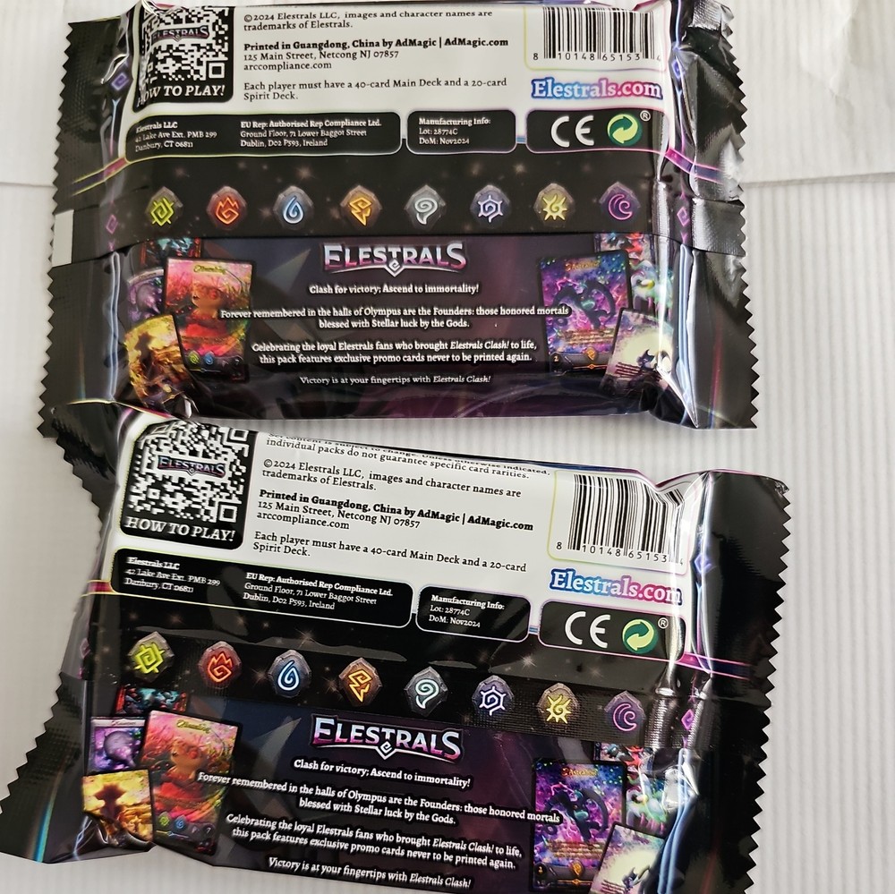 Elestrals Clash Kickstarter Founders Promo Pack - Sealed Unopened