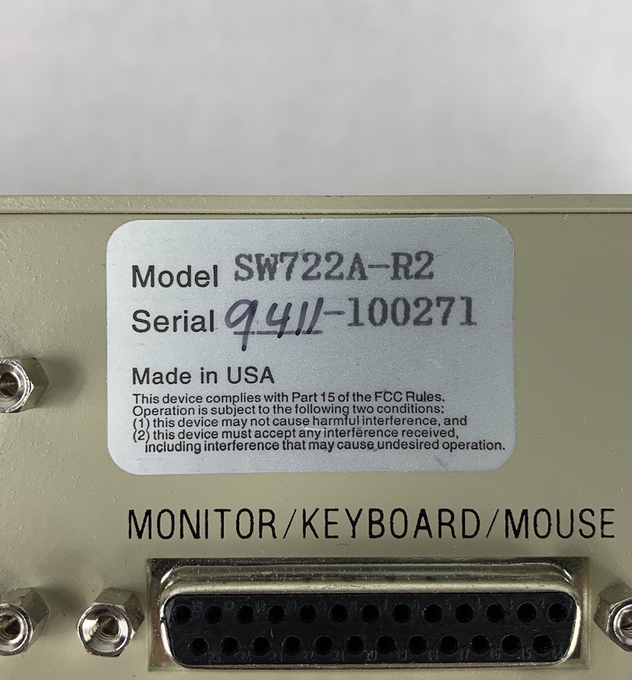 Black Box ServSwitch SW722A-R2
