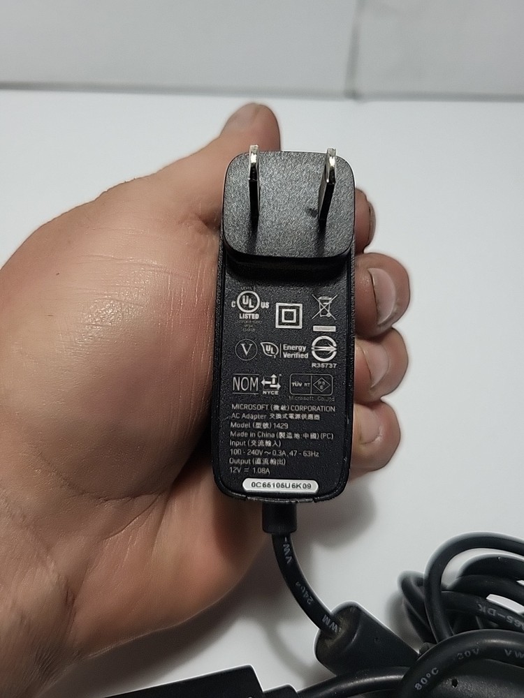 Xbox 360 Kinect Sensor Model 1414 Tested Working AC Adapter Bundle