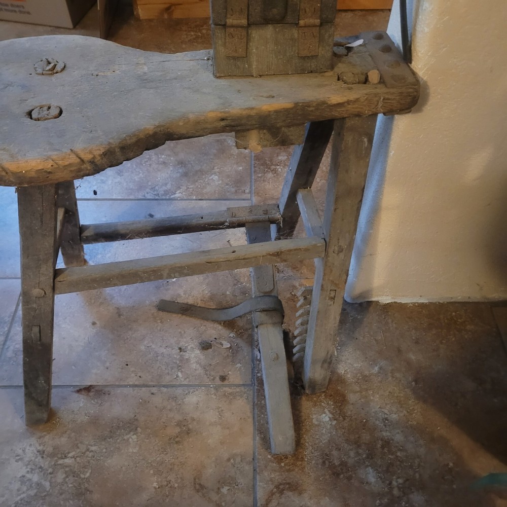 Antique saddlemakers bench / stand