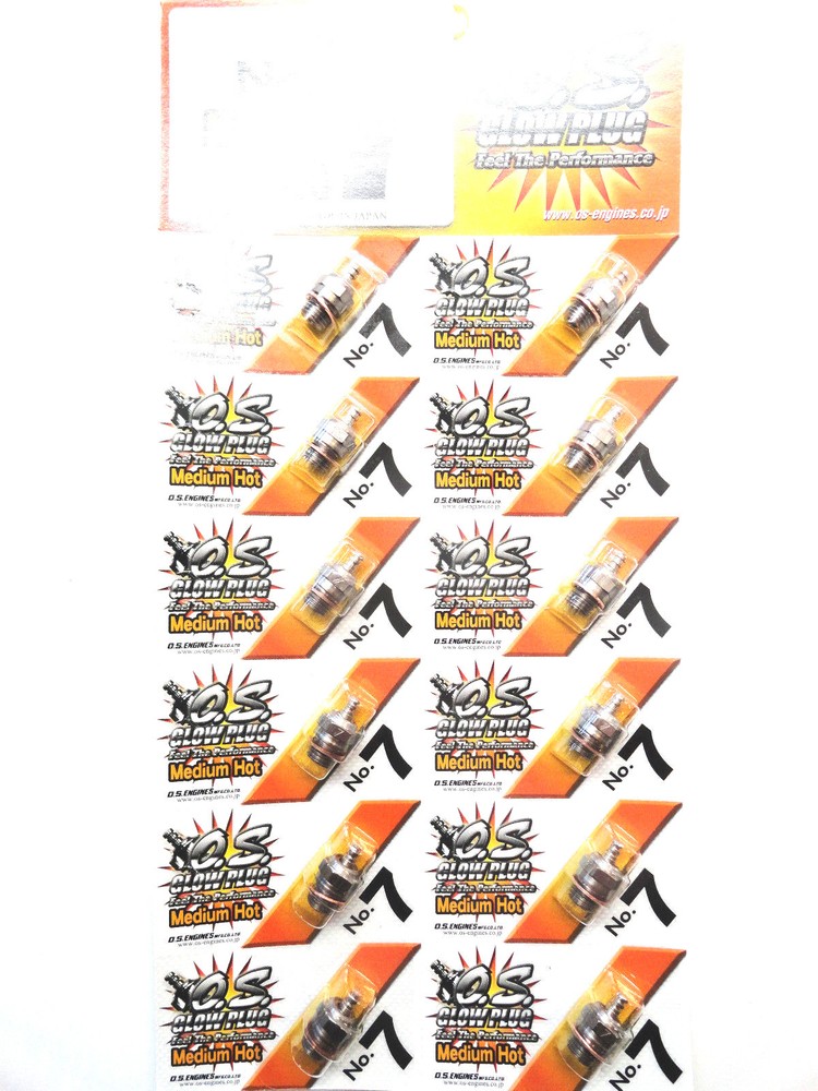 OS No.7 #7 Medium Nitro Glow Plug - 12 Pack 71607100