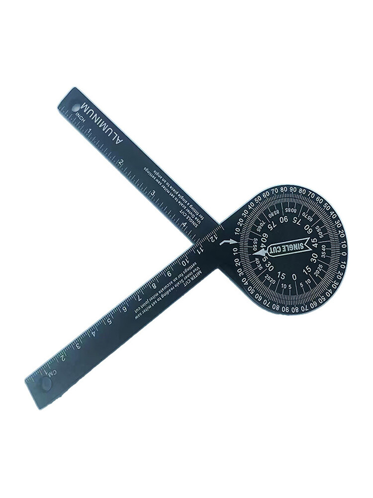 Aluminum Angle Finder Precision Laser Rust Proof Miter Saw Protractor 7-In ~