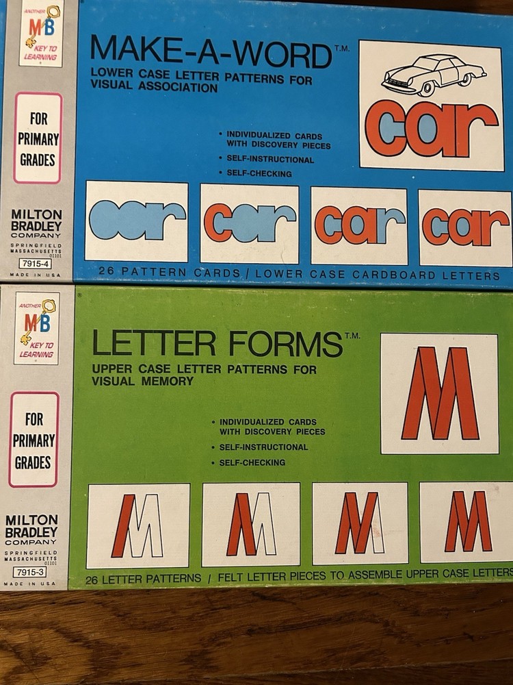 Vintage Milton Bradley Task Cards