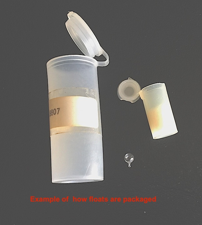 Density Gradient Colum Floats (Price for each float)