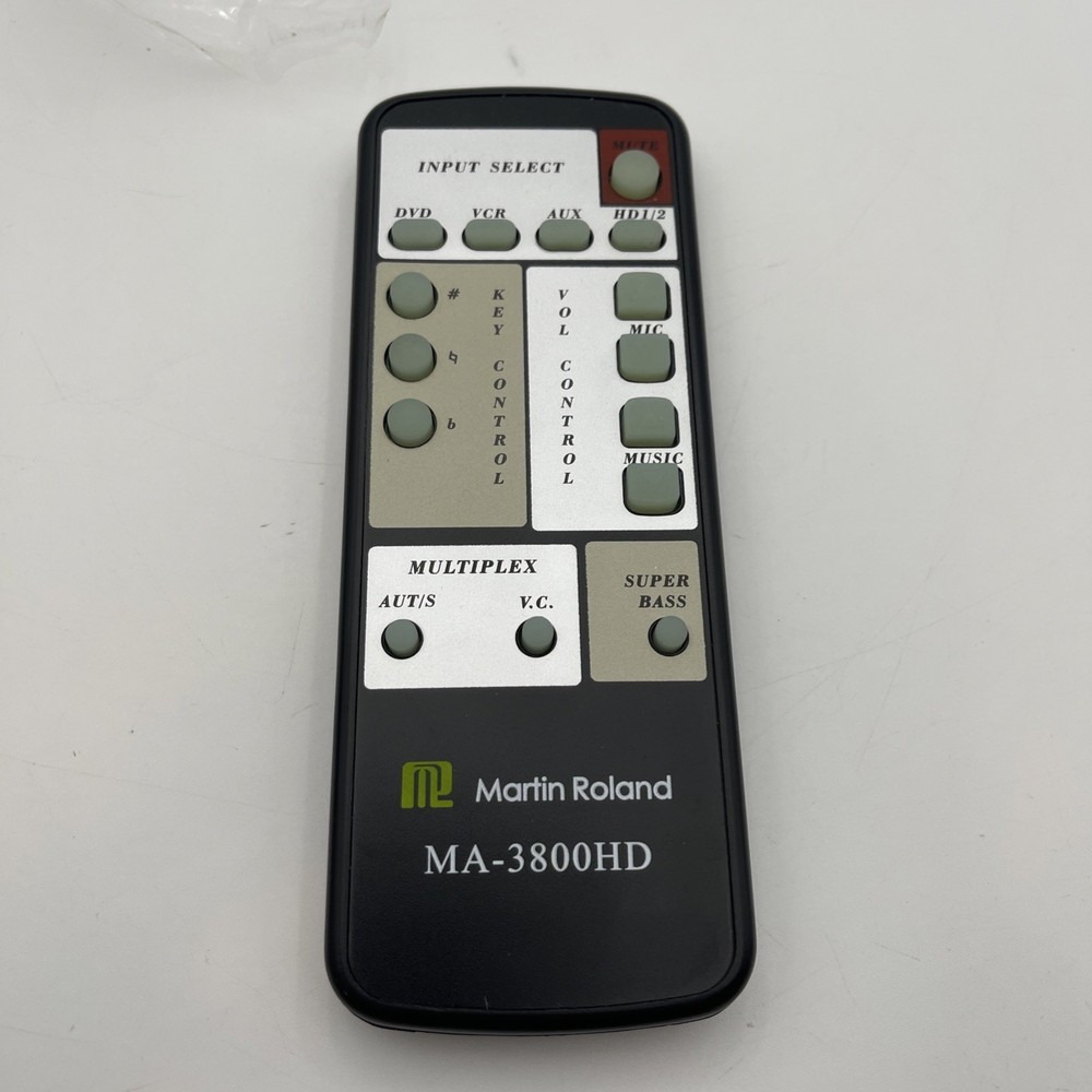 Martin Roland Ma-3800HD Remote Control OEM