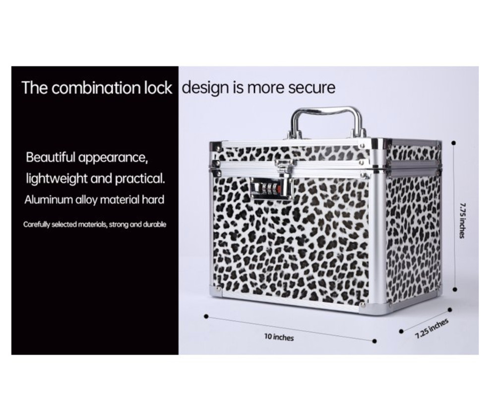 Combination Lock Box, Security Lock Boxes for Documents, Valuables, Medicine
