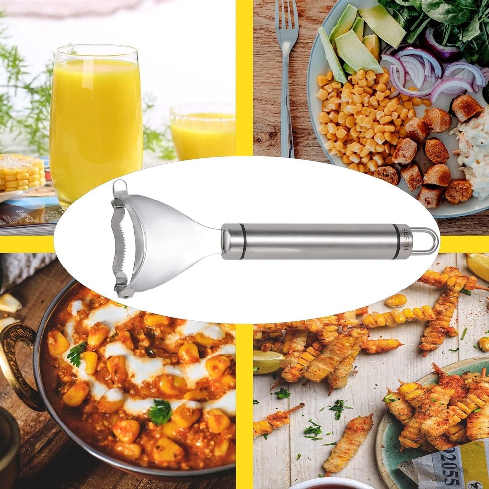 Manual Corn Shaver - Durable Rustproof Design for Effortless Kitchen Use