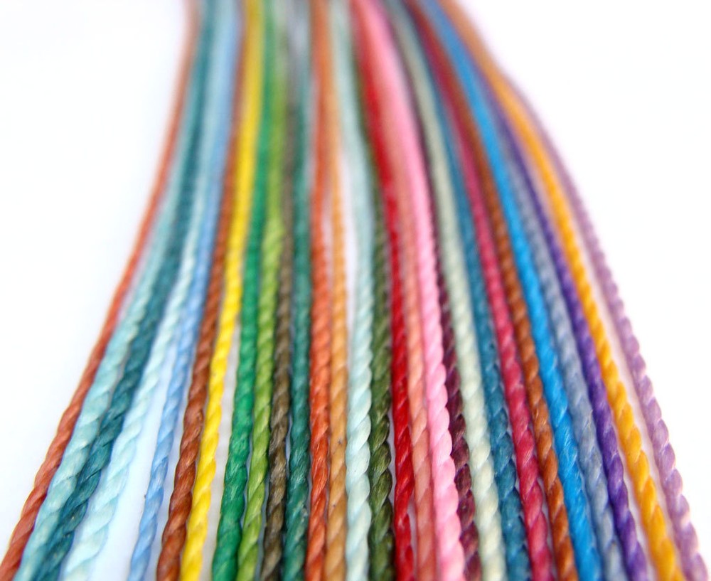 1.5MM Waxed Polyester Linhasita Cord Macrame Bracelet String Thread 125yards