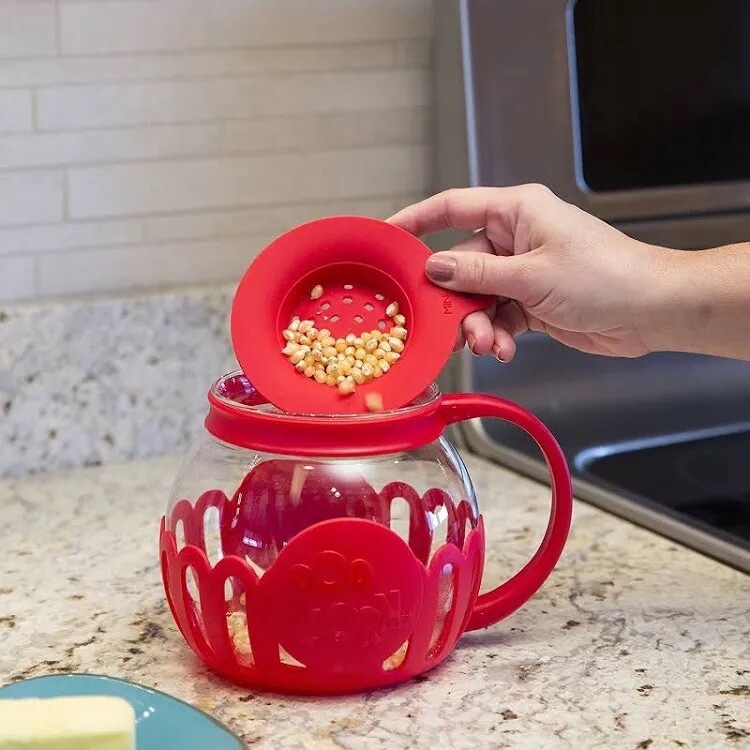 New open box Ecolution Premium Microwave Popcorn Popper 3 Quart Capacity