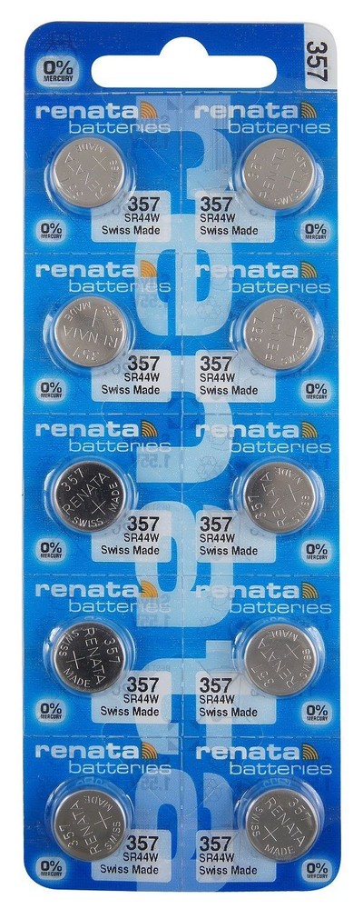 357 Renata Watch Battery SR44W 10 Pcs