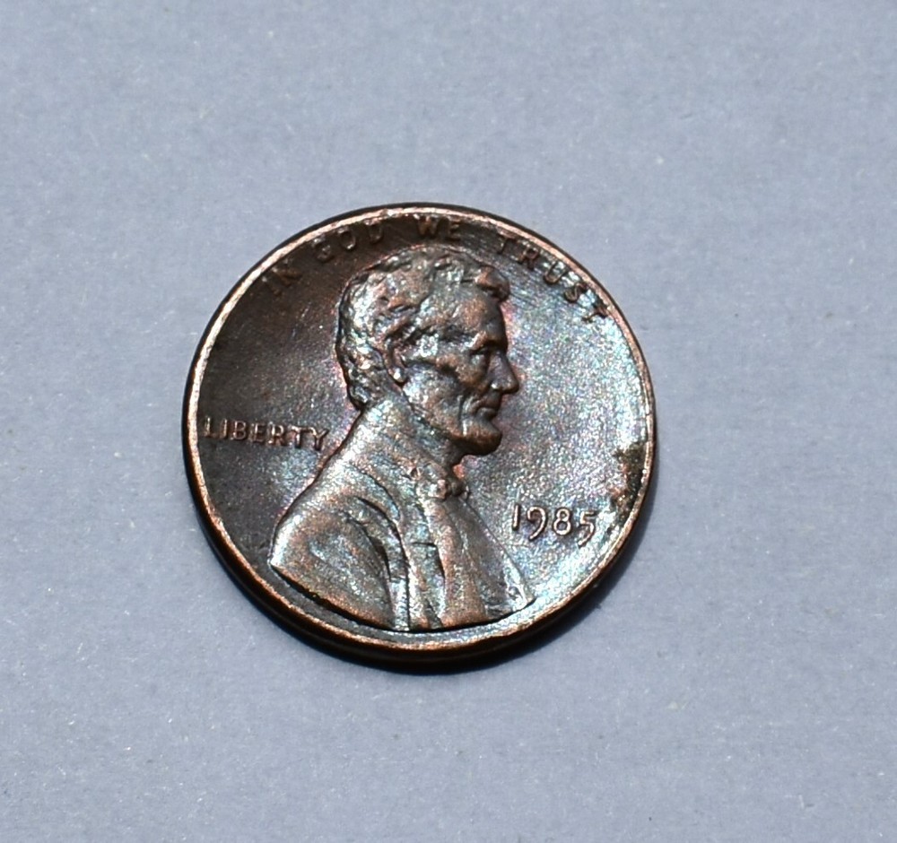 1985 Penny Error Multi Errored No Mint Mark P
