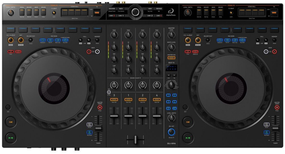 DDJ-GRV6 Controller bundle w/ Flight Style Road Case, Speaker,Cable,Tripod Stand