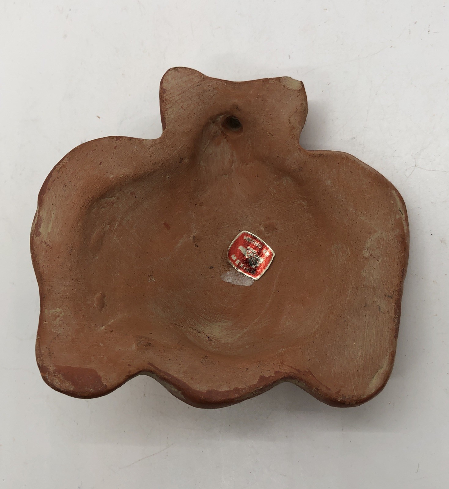 Aztec Mayan Warrior Clay Terra Cotta Mask Made In Mexico Small Wall Hanging