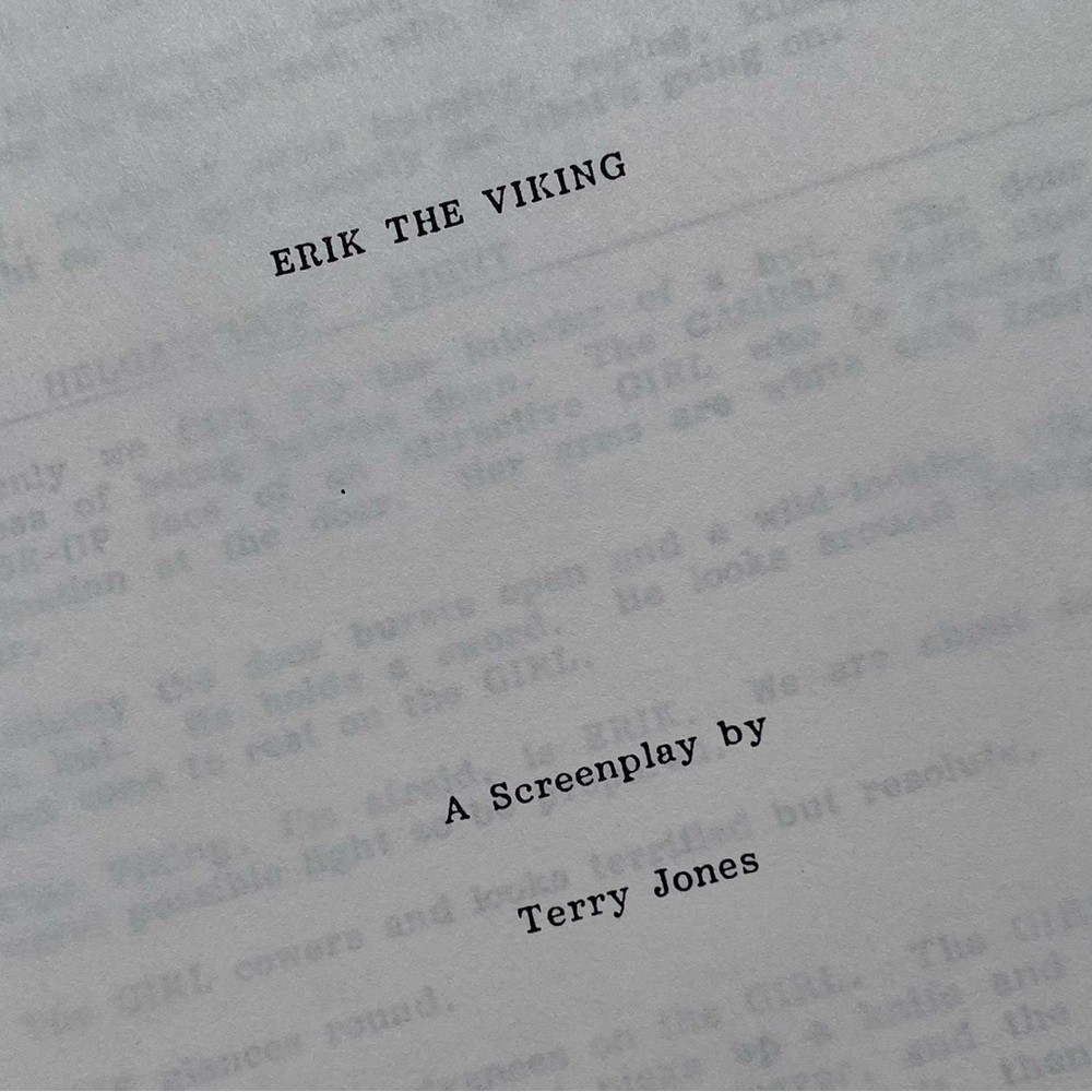 Erik The Viking 1988 Vtg Production Shooting Script Terry Jones Monty Python