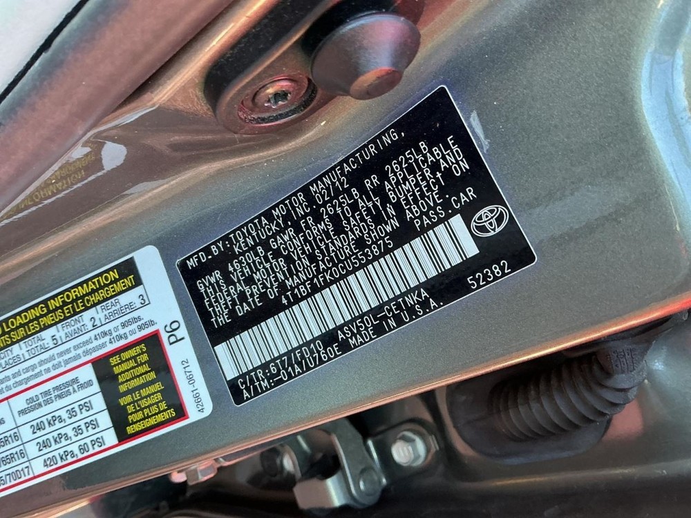 CAMRY 2012 Glove Box 4966471