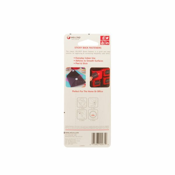 Hook Loop 5/8 in. Self Adhesive Rounds Discs Circles Dots Velcro 80 Sets