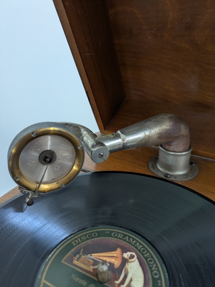 Vintage Solid Wood Gramophone