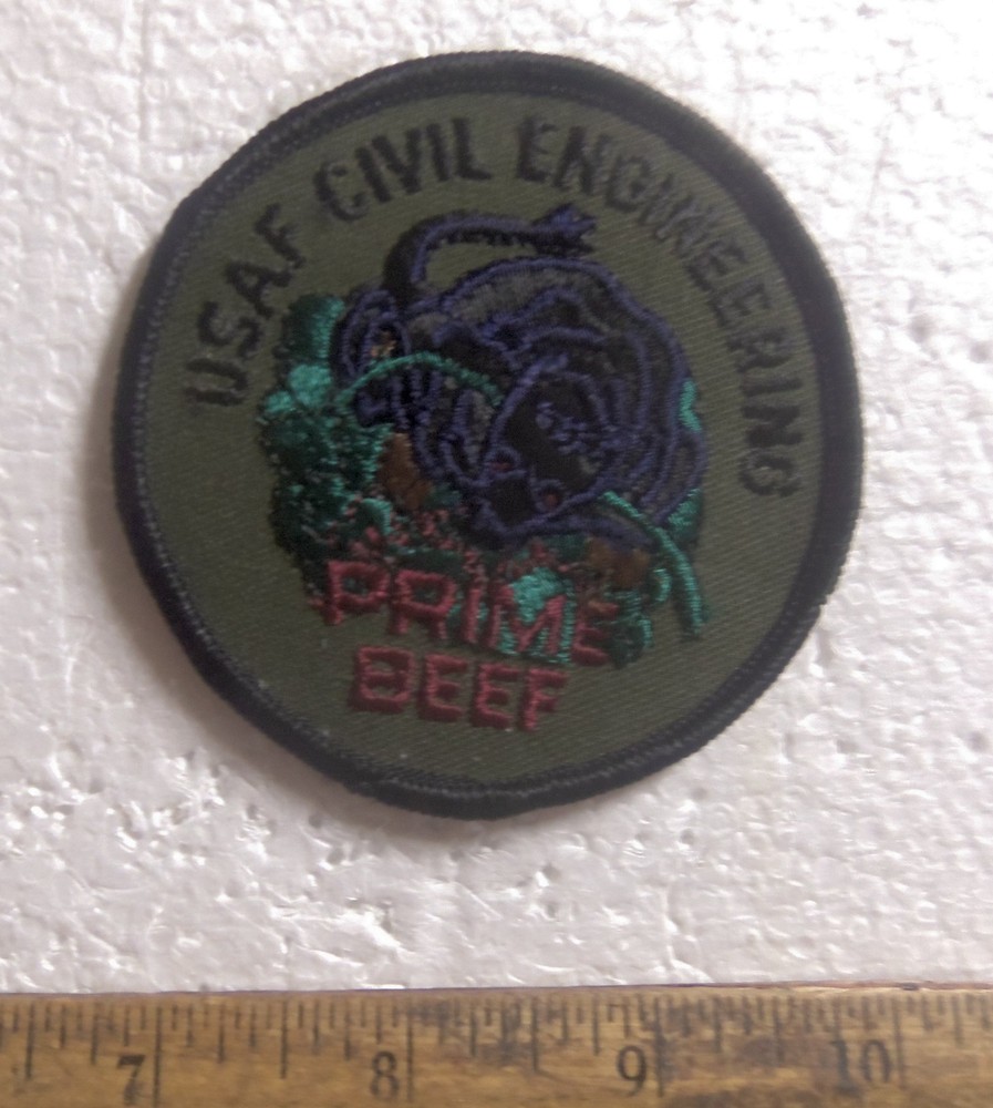 US Air Force – Civil Engineering – Prime Beef Embroidered Patch