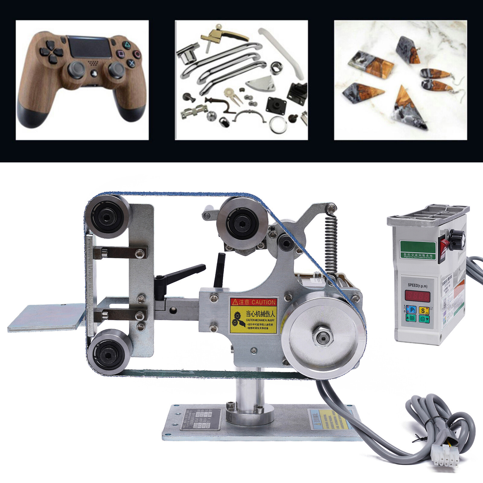 Belt Grinder Sander 30x1-Inch Variable Speed With 2 Abrasive Belt DC Brushless