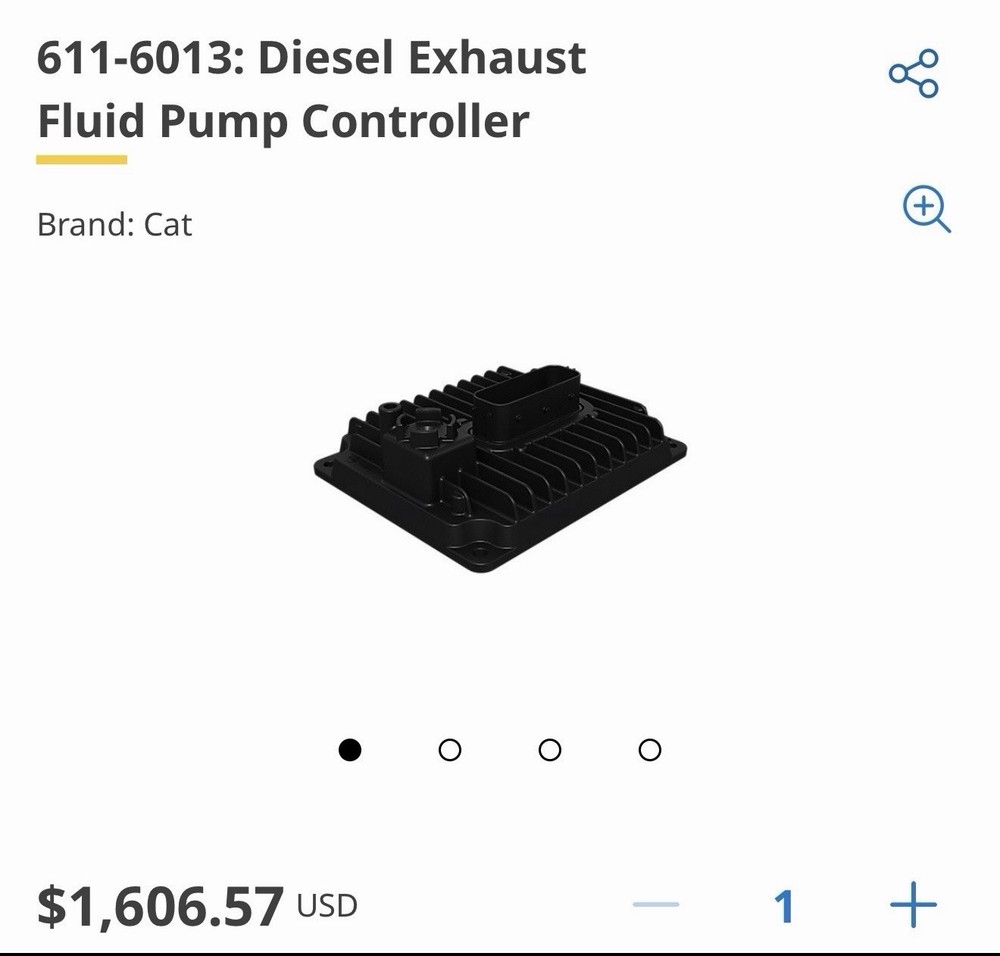 Caterpillar 611-6013: Diesel Exhaust Fluid Pump Controller