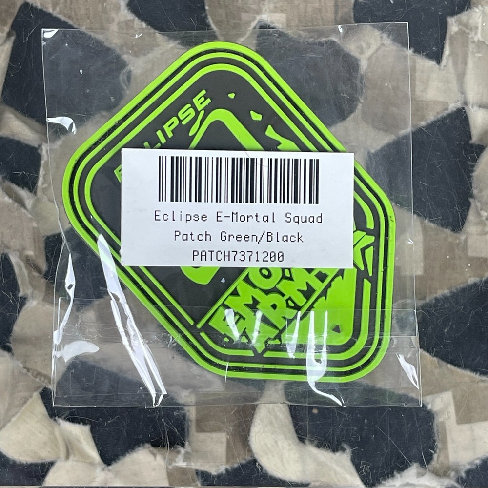 NEW Planet Eclipse E-Mortal Squad Patch - Green/Black