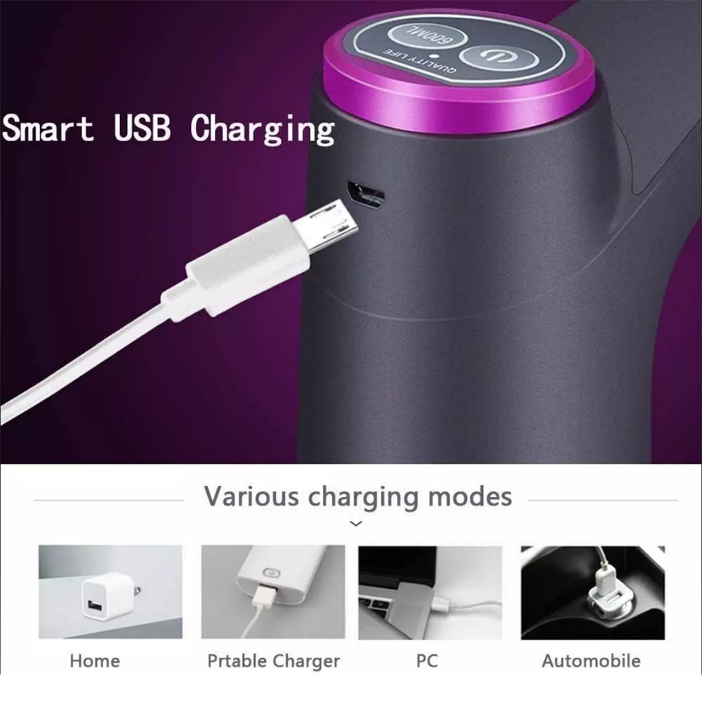 Water Bottle Switch Pump Electric Automatic Universal Jug Dispenser 5 Gallon USB