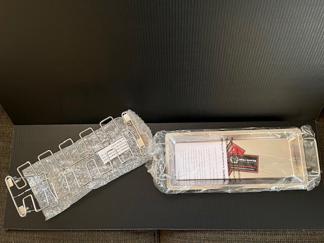 Cave Tools Barbeque Wing Rack & Drip Pan NIB