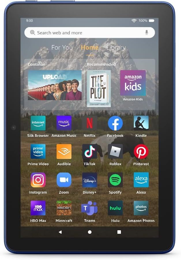 Amazon Fire HD 8 tablet, 8” HD Display, 64 GB, 30% faster processor (2022)Denim