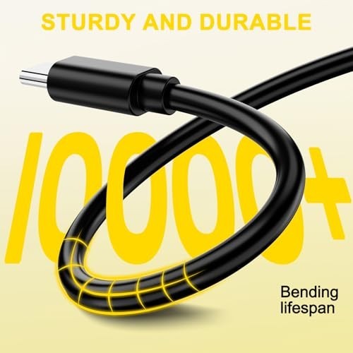 USB Type C Charger for Smartwatches - 3.3FT Replacement Cable & USB-A Adapter (2