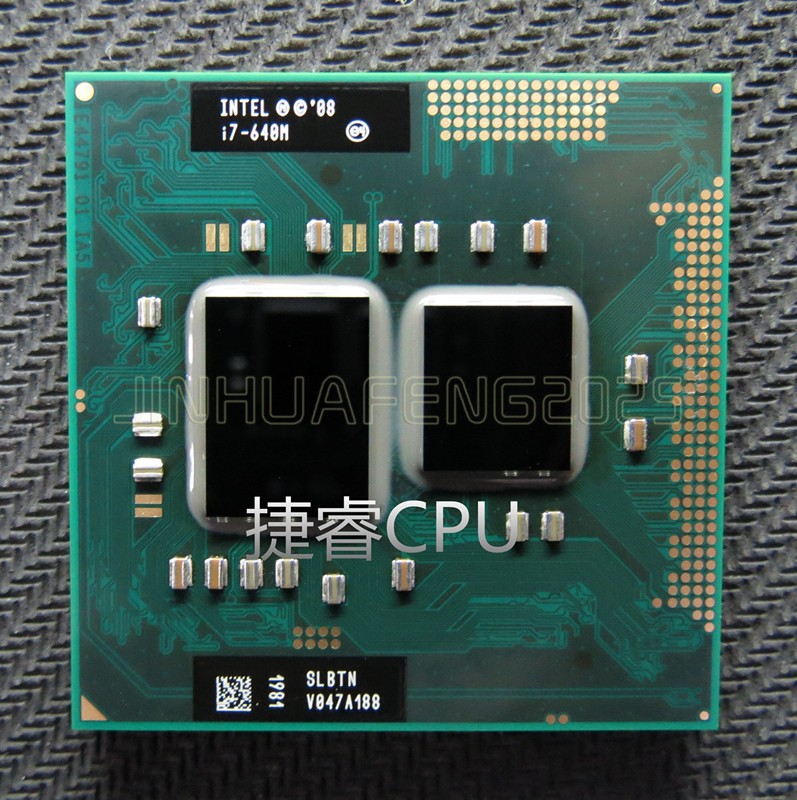 Intel Core i7-640M 2.8 GHz 4M Dual Core Processor Laptop CPU G1 SLBTN Socket G1