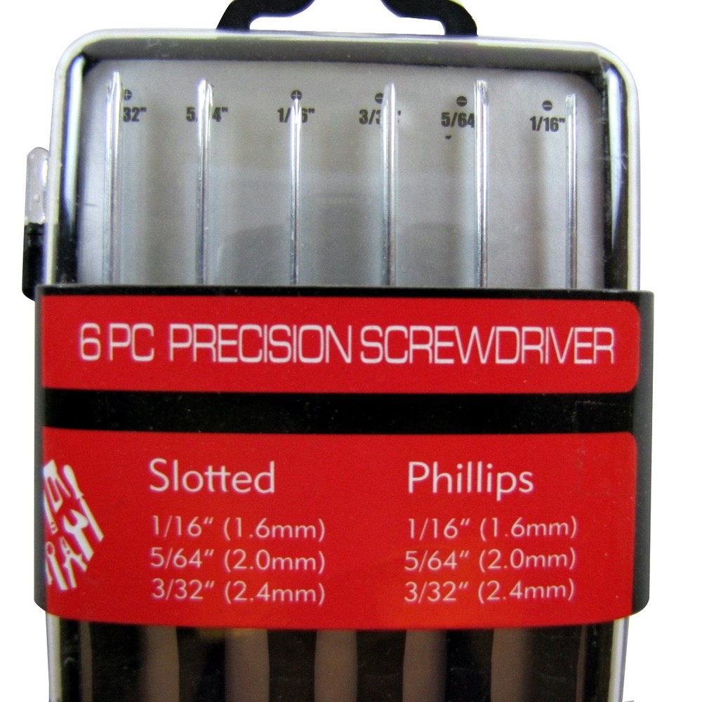 6pc Precision Small Phillips Flat Head Screwdriver Set Glasses Electronics Tool