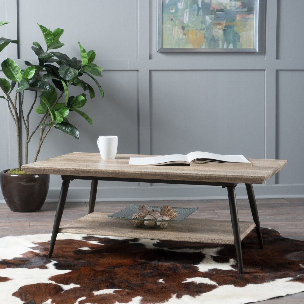 Vinsetto Coffee Table with Lower Shelf