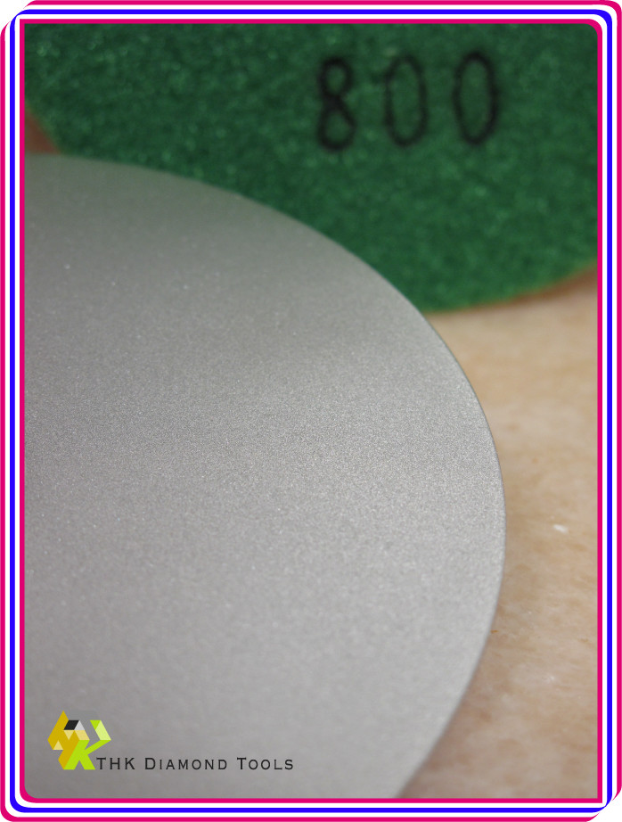 10 x 100mm 4" THK Diamond FLAT LAP lapping grinding wheel disc hook loop backed