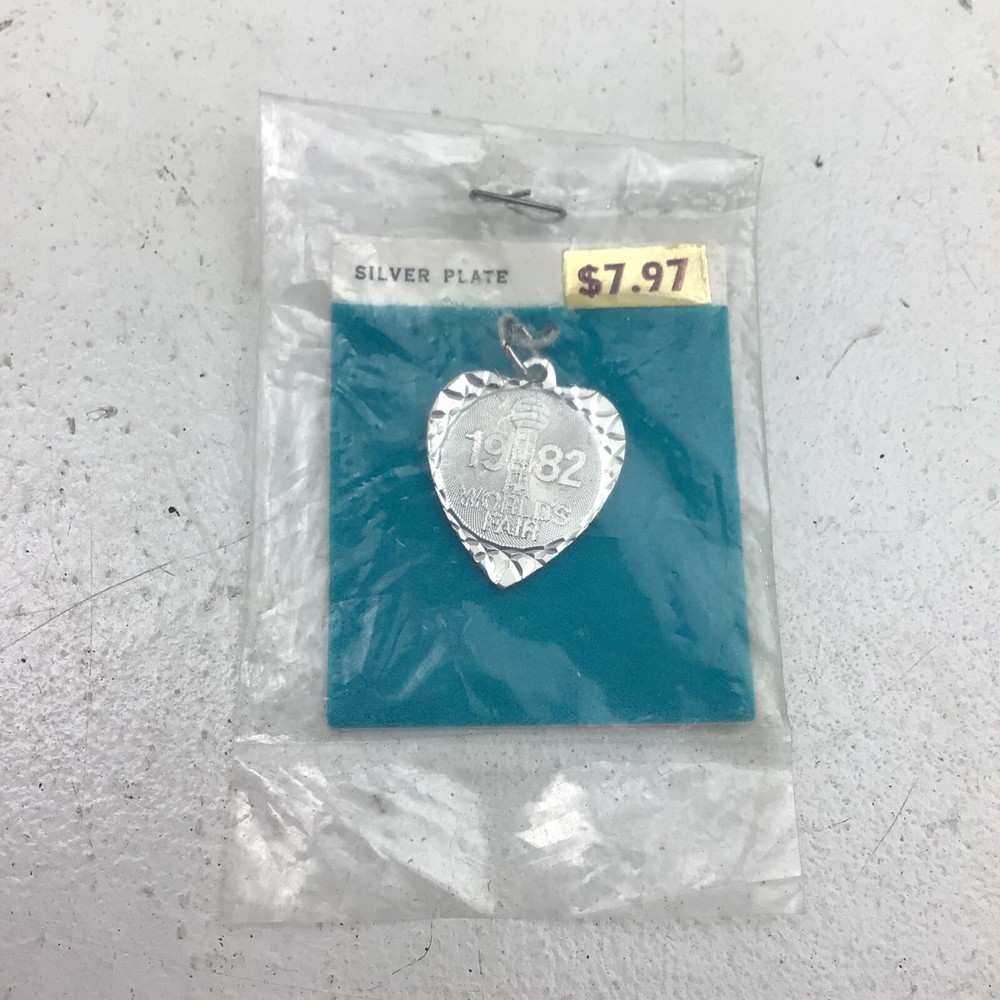 1982 Worlds Fair Silver Plated Charm