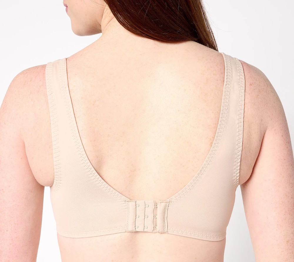 Breezies~Soft Support Lace Wirefree Bra~Medium~White~A676780~No Padding